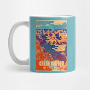 Grand Canyon National Park Vintage Travel Poster Mug